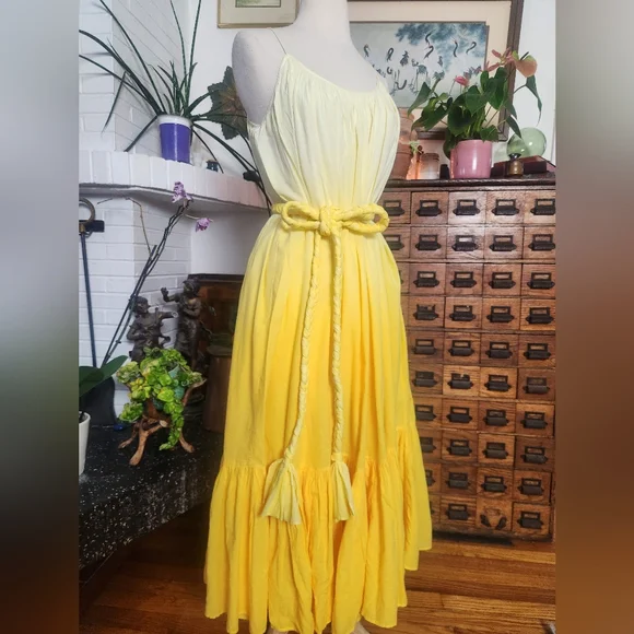 NWT RHODE Lea Dress In Yellow Ombre Size Small - Picture 5 of 15
